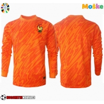 Moške Nogometnih dresov Francija Vratar Gostujoči EP 2024 Dolgi rokavi